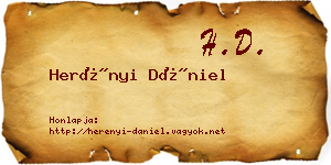 Herényi Dániel névjegykártya